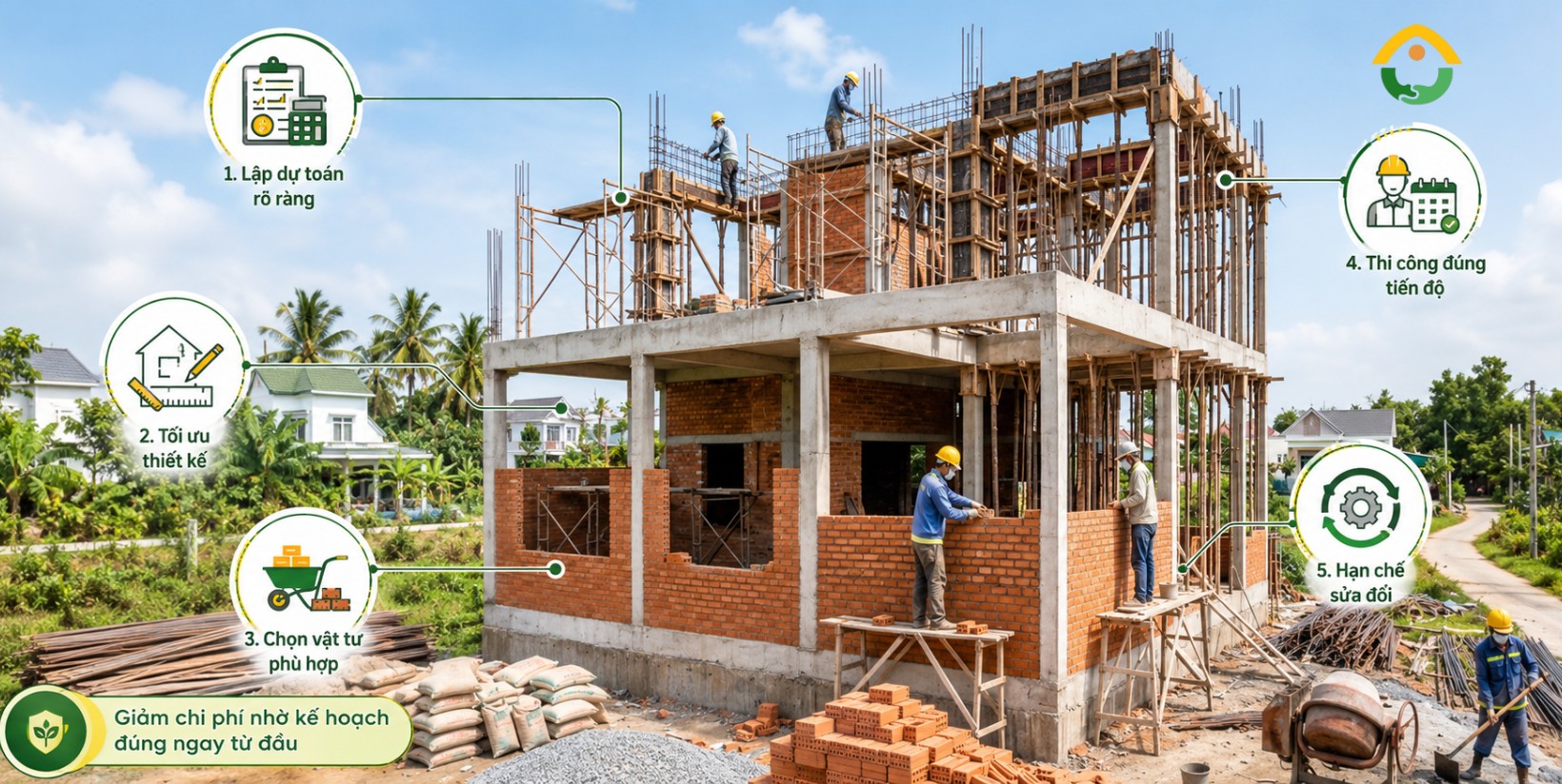 Những giải pháp giúp giảm chi phí xây nhà