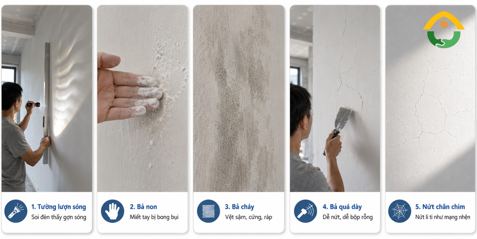 Những lỗi bả bột thường gặp