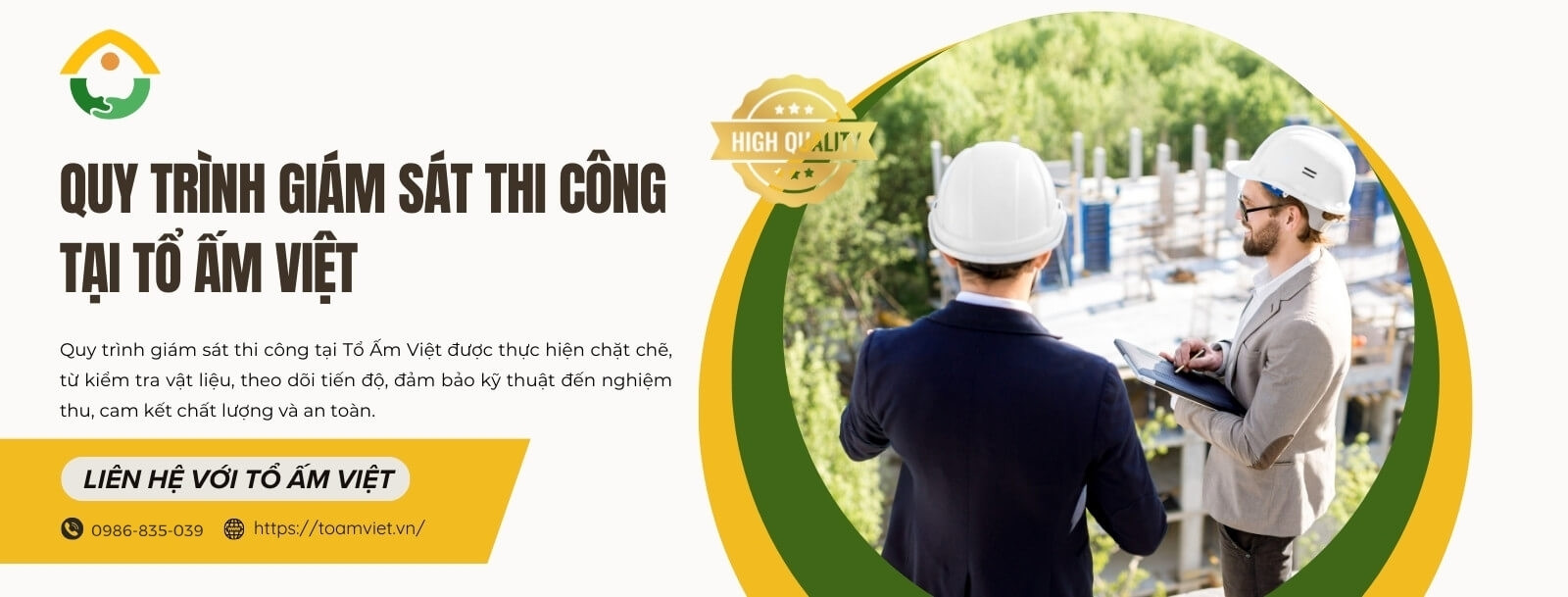 quy trình giám sát thi công tại tổ ấm việt