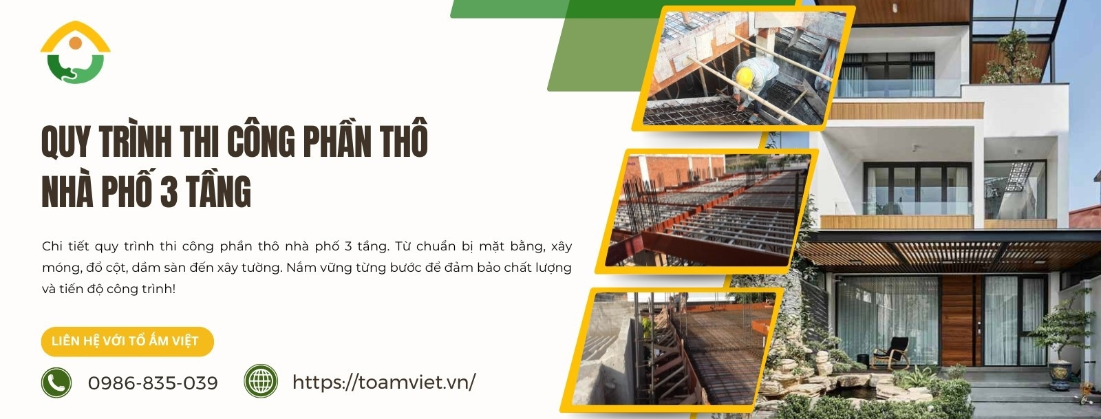 Quy trình thi công tho nhà 3 tầng