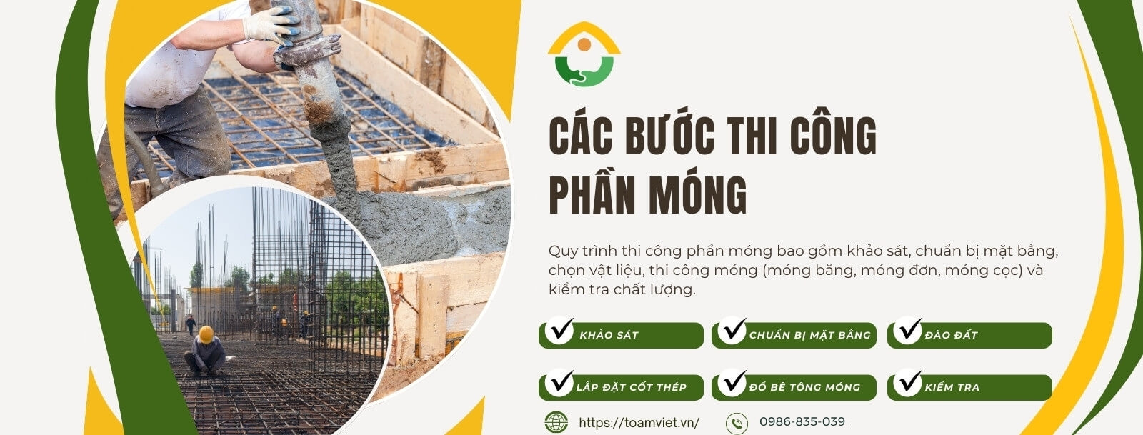 Quy trình xây móng nhà