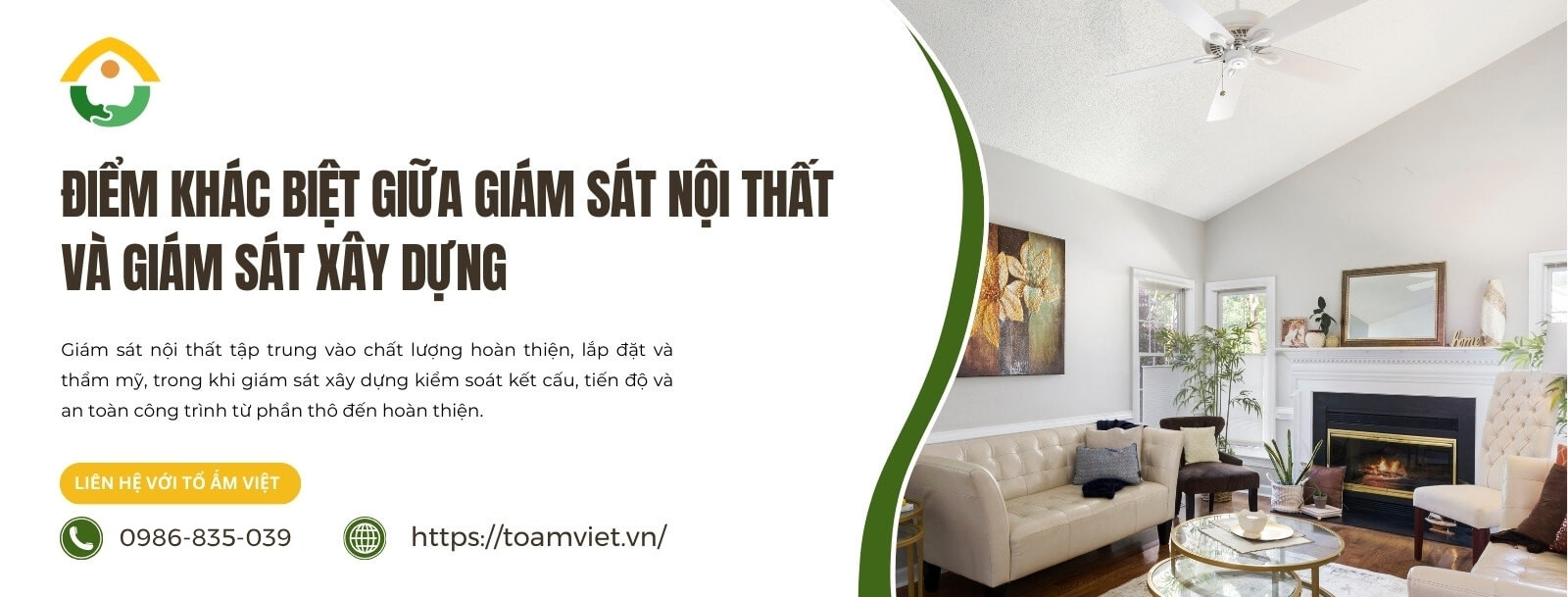 So sánh giám sát nội thất và giám sát xây dựng