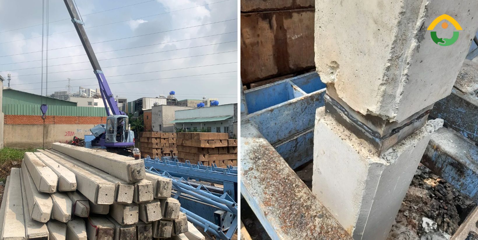 Thi công ép cọc nhà phố 3 tầng
