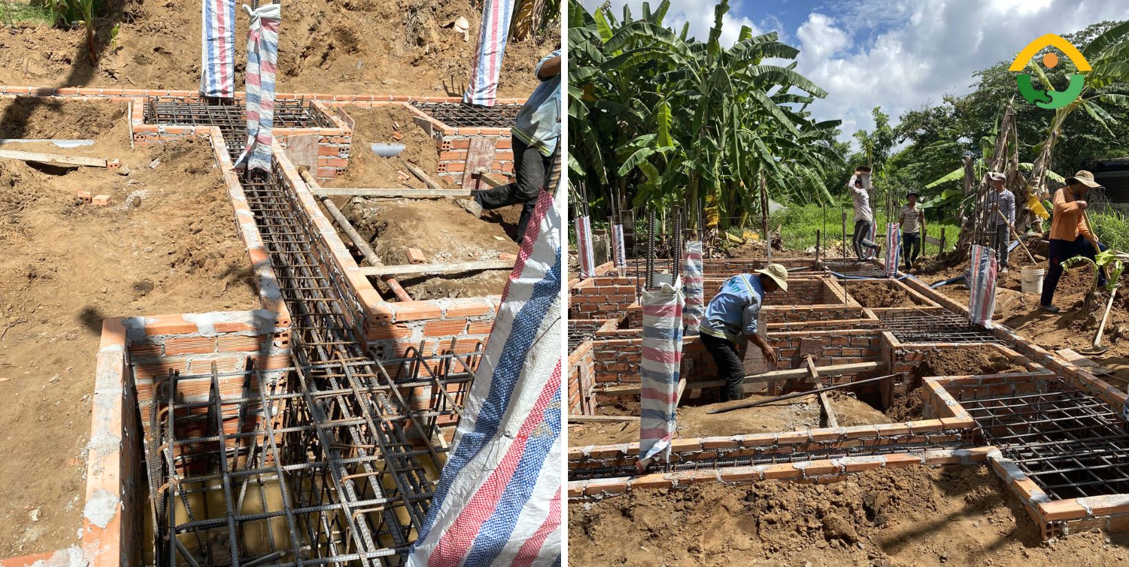 thi công móng nhà phố 4 tầng