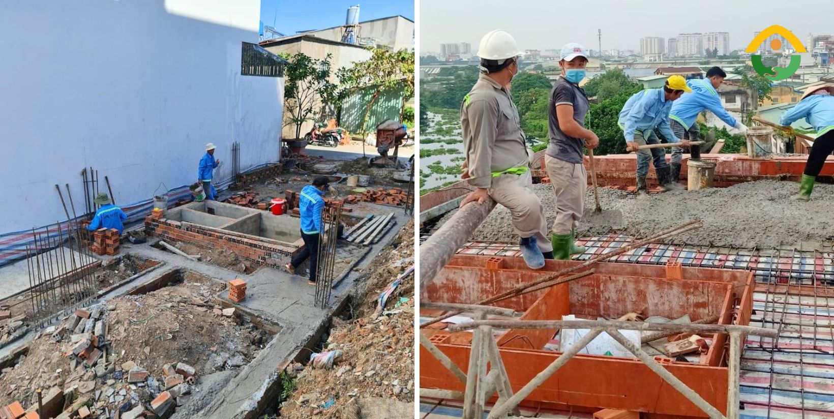 Thi công phần móng và kết cấu ban đầu