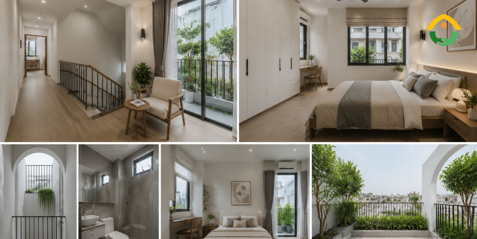 thiết kế lầu 1 thoáng và sáng