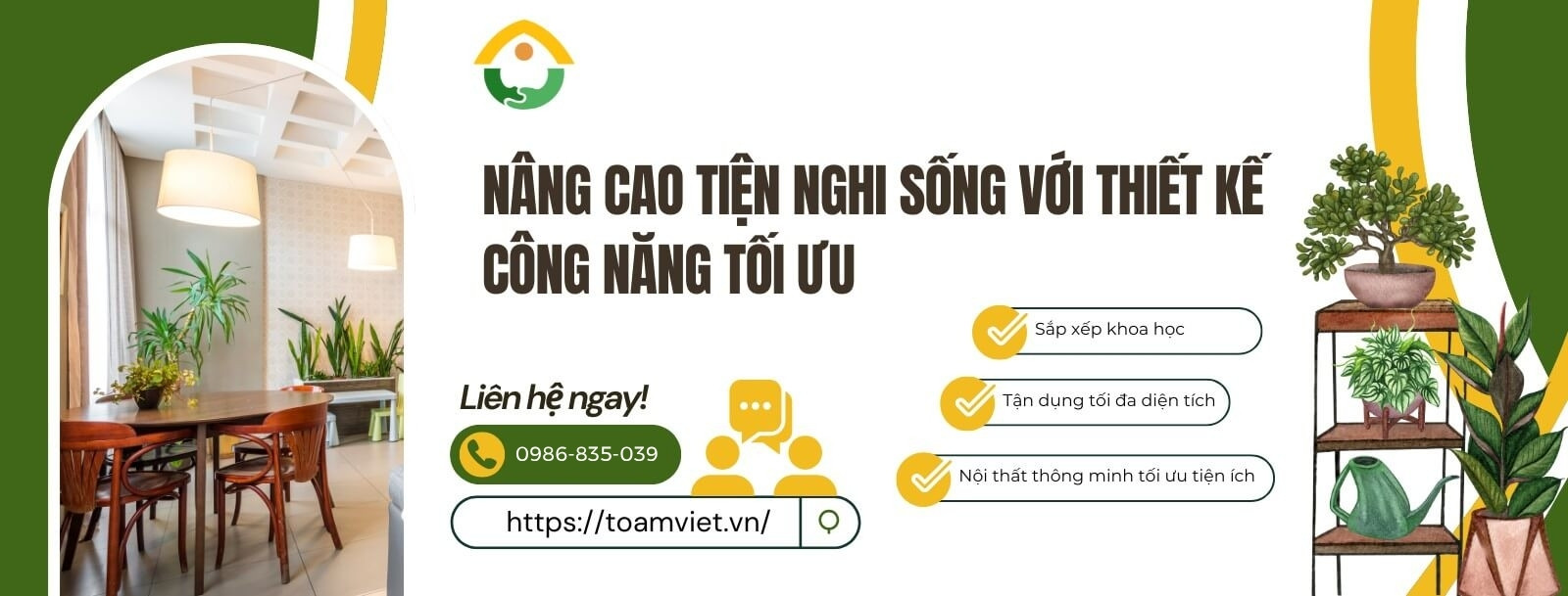 Tối ưu công năng sử dụng nội thất