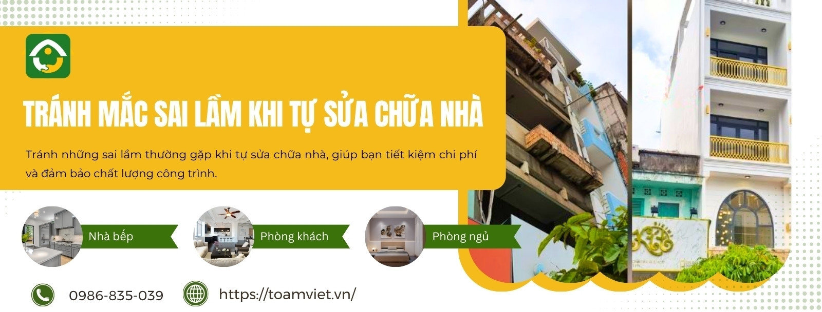 tránh mắc sai lầm khi tự sửa chữa nhà