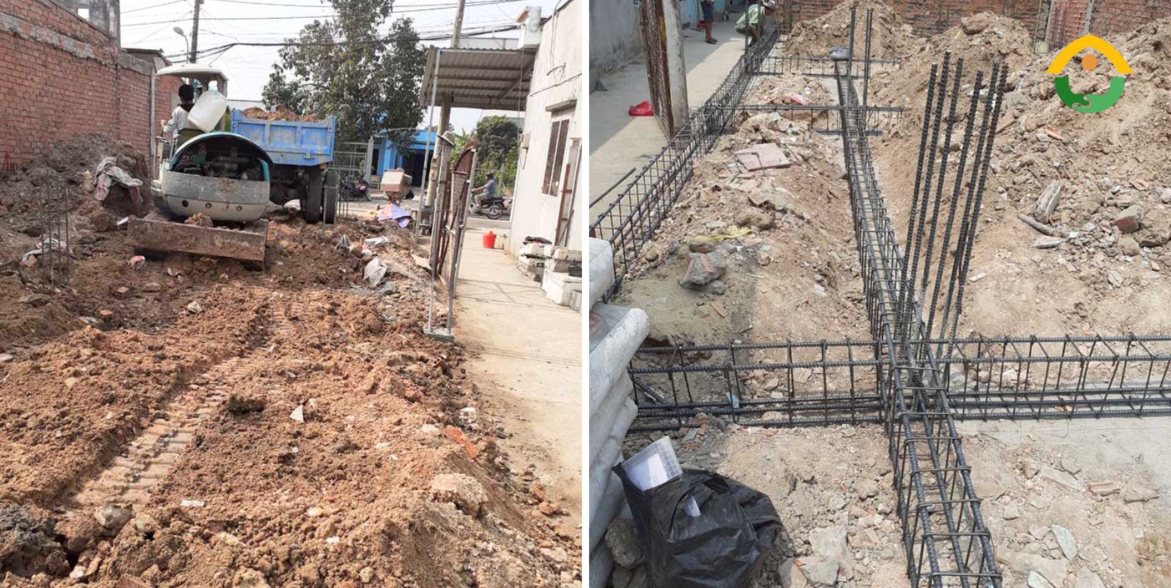 triển khai thi công nền móng