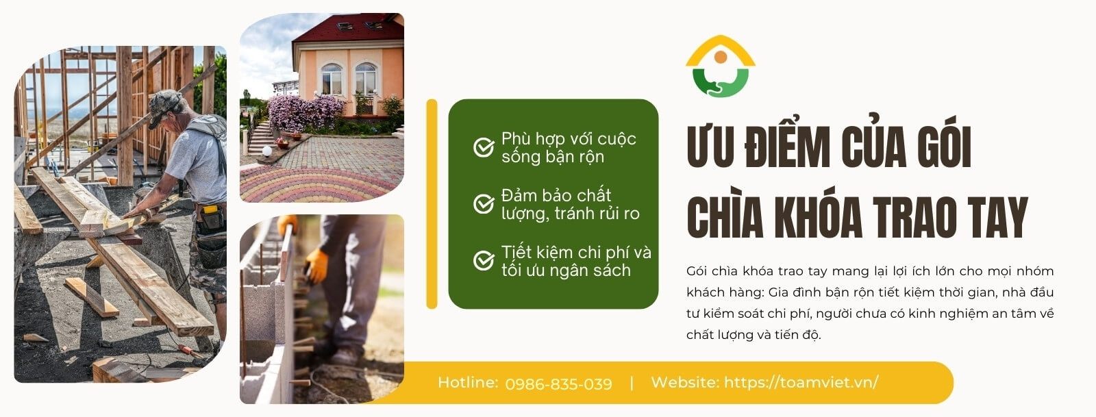 ưu điểm của gói chìa khóa trao tay