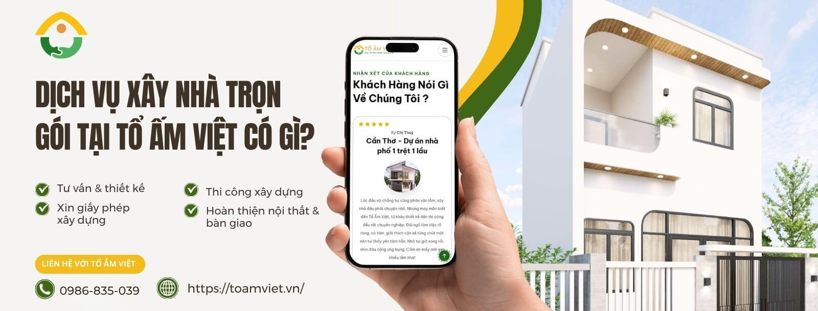 Vì sao nên chọn dịch vụ xây nhà trọn gói của Tổ Ấm Việt?