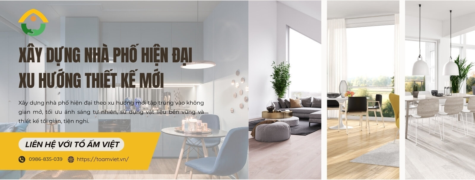 xây dựng nhà phố hiện đại xu hướng thiết kế mới