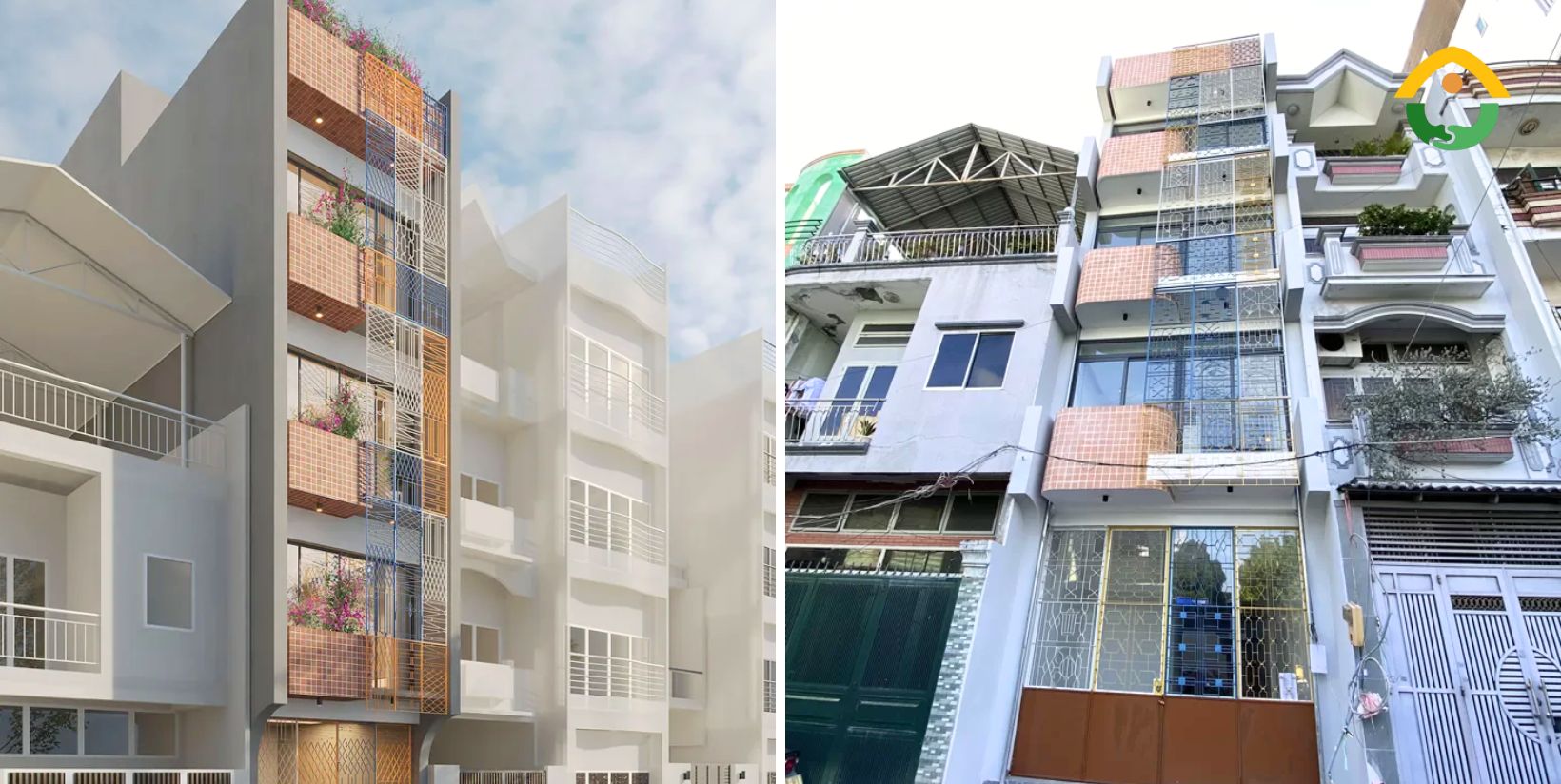 xây nhà phố trên diện tích hạn chế