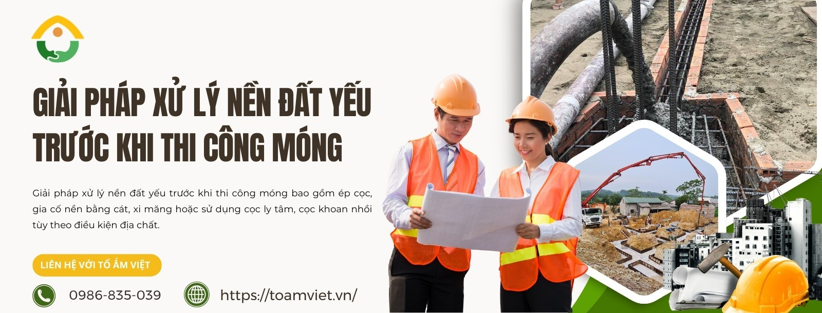 Xử lý nền đất yếu trước khi thi công móng
