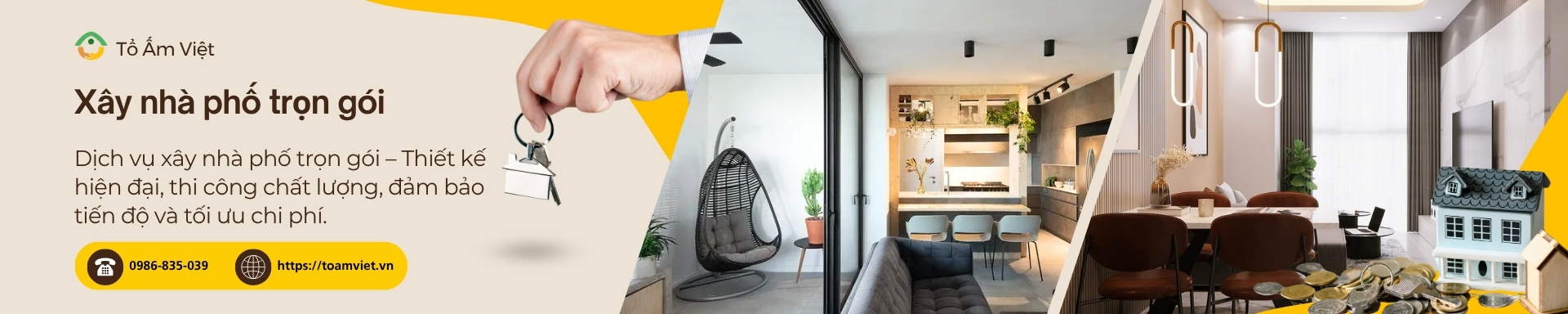 Tổ Ấm Việt đơn vị xây nhà phố chuyên nghiệp
